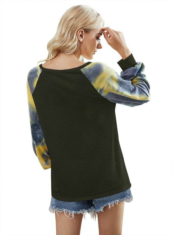 Round Neck Long Sleeve Loose Top - Shop Style & More | Fresh Looks, Everyday Deals & Free Shipping