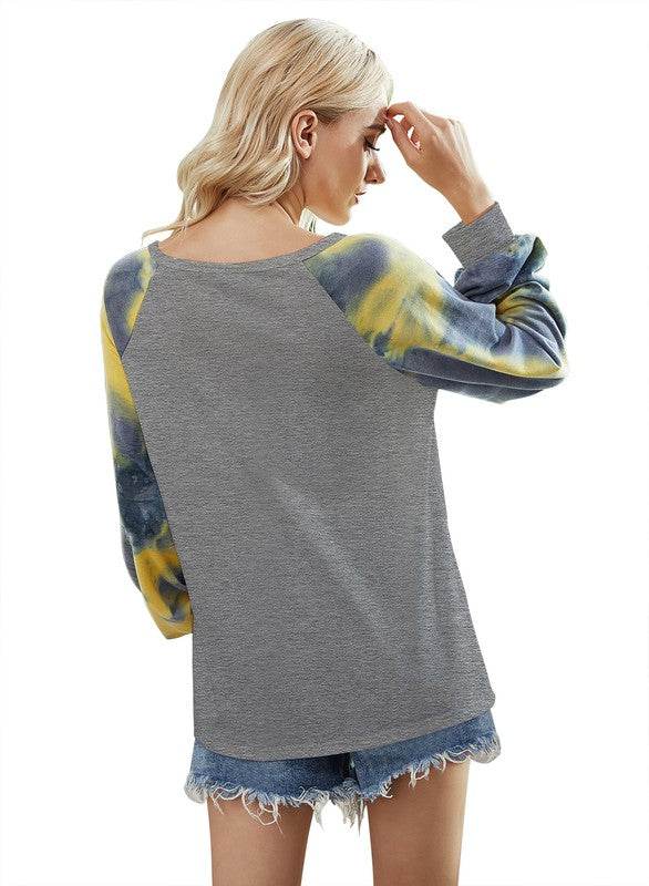 Round Neck Long Sleeve Loose Top - Shop Style & More | Fresh Looks, Everyday Deals & Free Shipping