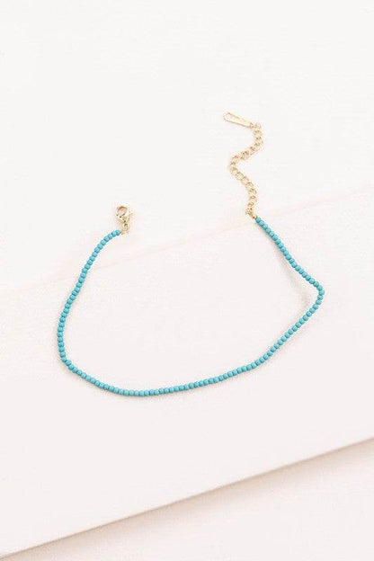 Turquoise Beaded Anklet - Shop Style & More | Fresh Looks, Everyday Deals & Free Shipping