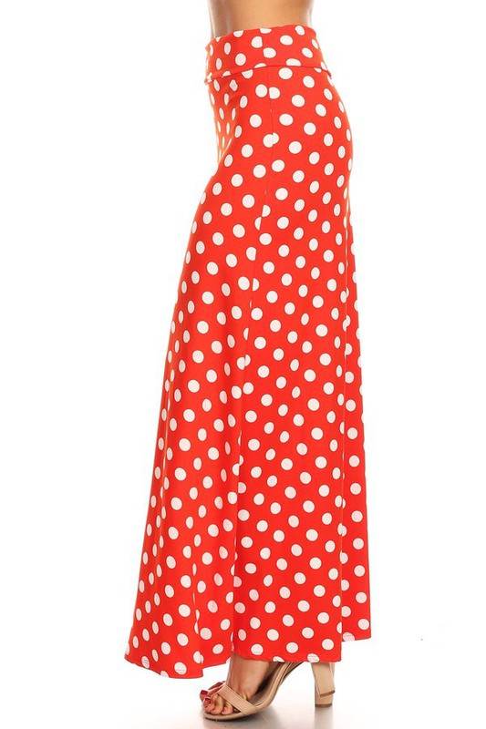 Polka dot maxi length skirt - Shop Style & More | Fresh Looks, Everyday Deals & Free Shipping