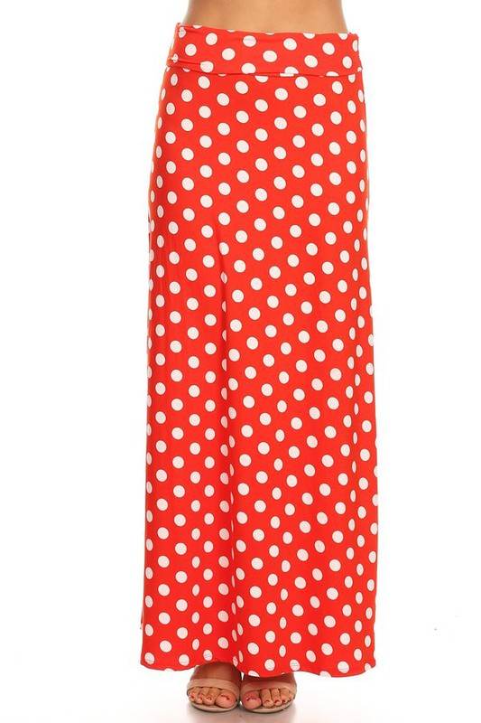 Polka dot maxi length skirt - Shop Style & More | Fresh Looks, Everyday Deals & Free Shipping