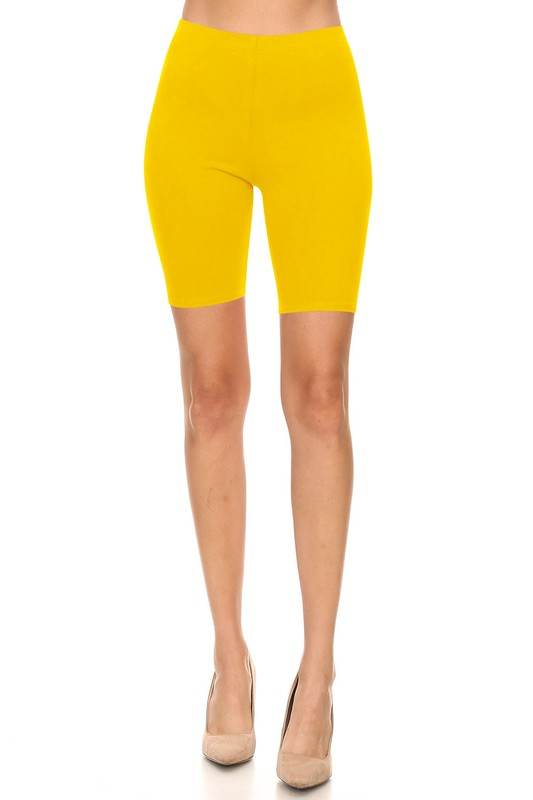 Solid high waist biker shorts - Shop Style & More | Fresh Looks, Everyday Deals & Free Shipping