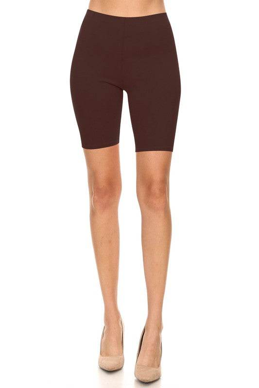 Solid high waist biker shorts - Shop Style & More | Fresh Looks, Everyday Deals & Free Shipping