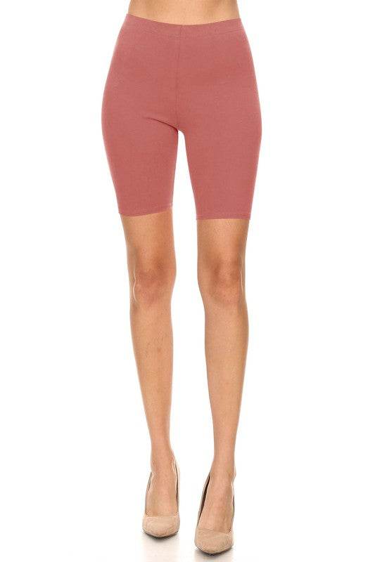 Solid high waist biker shorts - Shop Style & More | Fresh Looks, Everyday Deals & Free Shipping