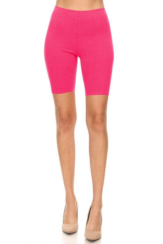 Solid high waist biker shorts - Shop Style & More | Fresh Looks, Everyday Deals & Free Shipping
