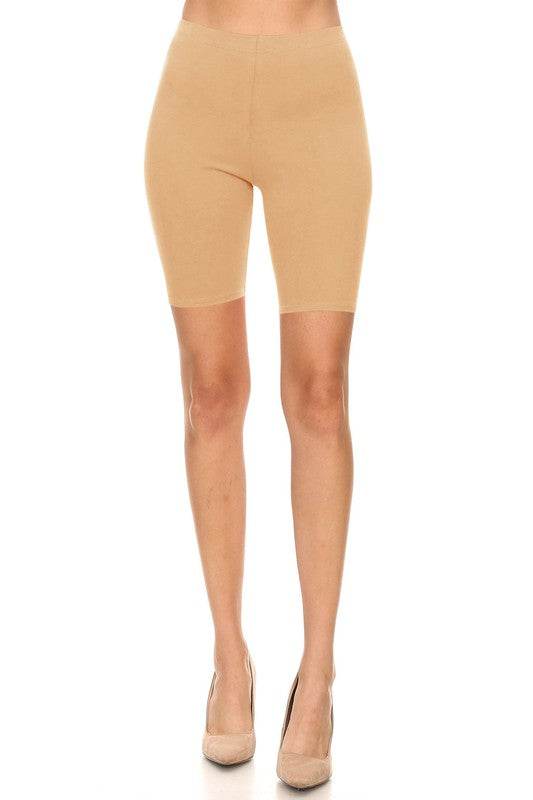 Solid high waist biker shorts - Shop Style & More | Fresh Looks, Everyday Deals & Free Shipping