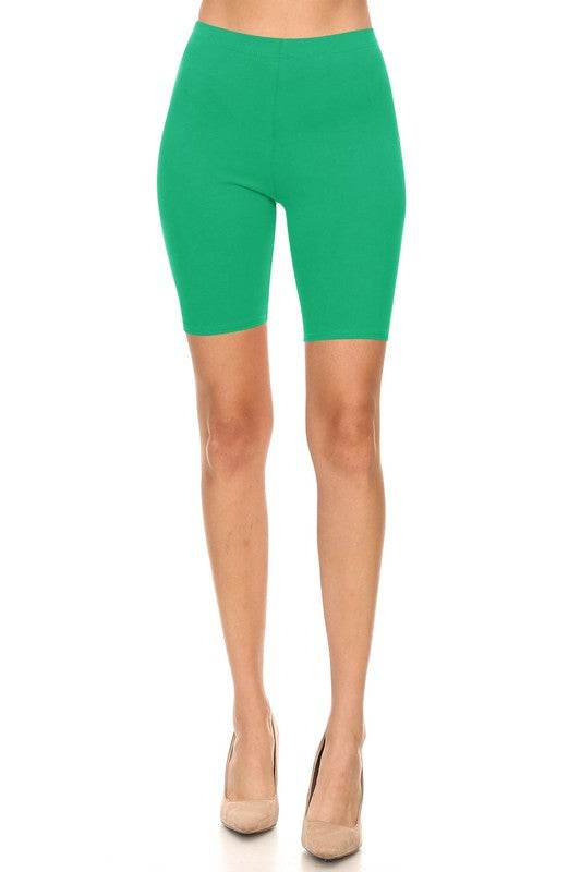 Solid high waist biker shorts - Shop Style & More | Fresh Looks, Everyday Deals & Free Shipping