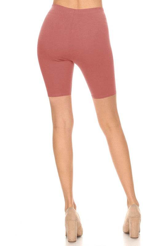 Solid high waist biker shorts - Shop Style & More | Fresh Looks, Everyday Deals & Free Shipping
