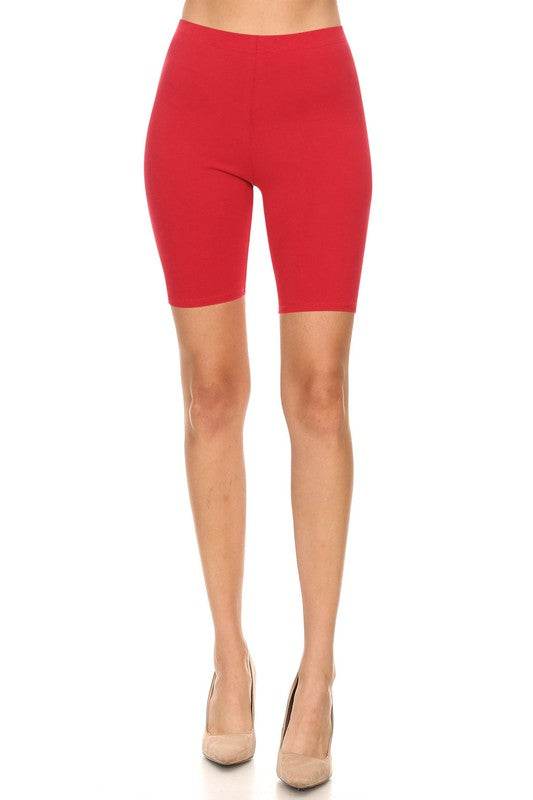 Solid high waist biker shorts - Shop Style & More | Fresh Looks, Everyday Deals & Free Shipping