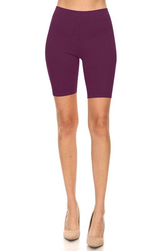 Solid high waist biker shorts - Shop Style & More | Fresh Looks, Everyday Deals & Free Shipping