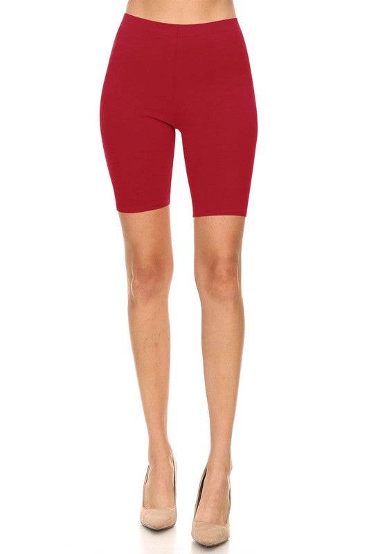 Solid high waist biker shorts - Shop Style & More | Fresh Looks, Everyday Deals & Free Shipping