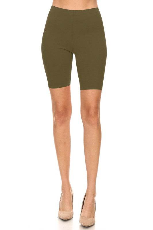 Solid high waist biker shorts - Shop Style & More | Fresh Looks, Everyday Deals & Free Shipping