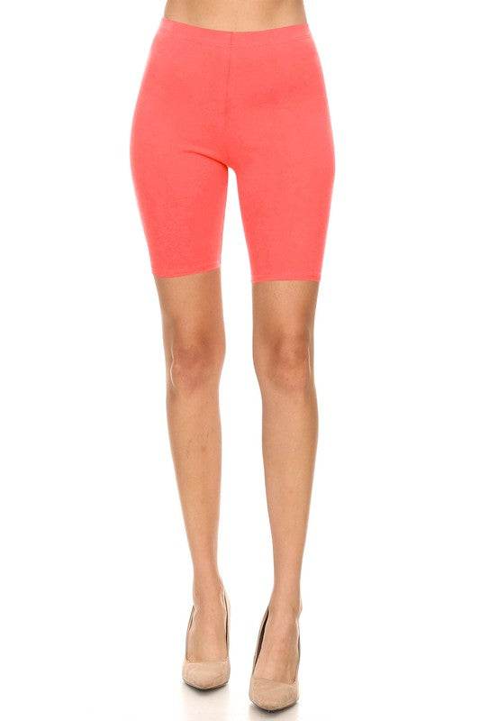 Solid high waist biker shorts - Shop Style & More | Fresh Looks, Everyday Deals & Free Shipping