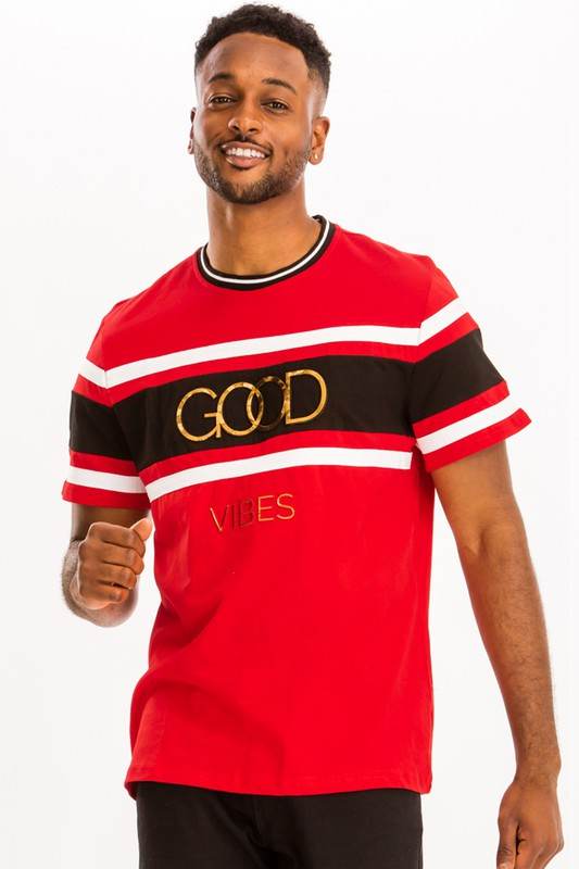 Good Vibes 3D Design Print Gold Foil - Shop Style & More | Fresh Looks, Everyday Deals & Free Shipping