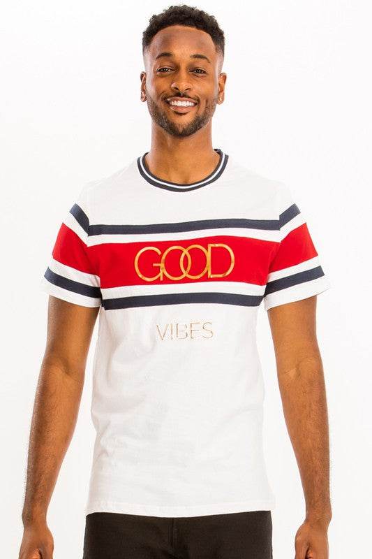 Good Vibes 3D Design Print Gold Foil - Shop Style & More | Fresh Looks, Everyday Deals & Free Shipping