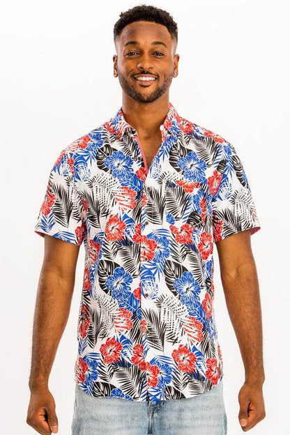 Hawaiian Print Button Down Shirt - Shop Style & More | Fresh Looks, Everyday Deals & Free Shipping