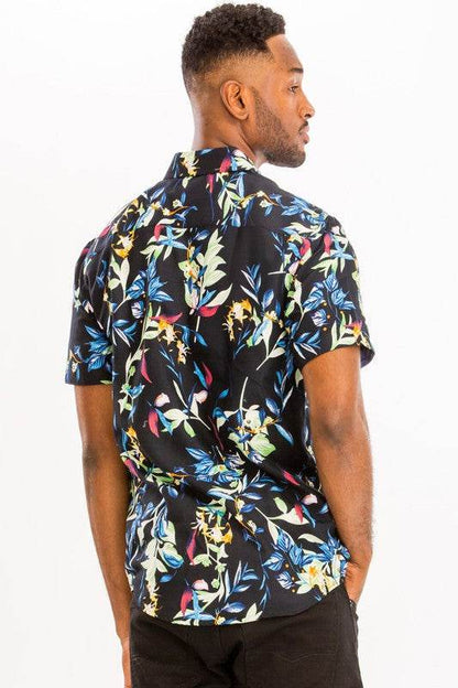 Weiv Hawaiian Print Button Down Shirt - Shop Style & More | Fresh Looks, Everyday Deals & Free Shipping