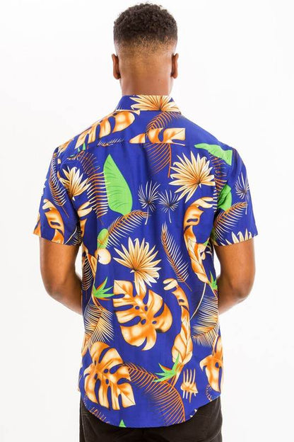 Weiv Mens Print Hawaiian Button Down Shirt - Shop Style & More | Fresh Looks, Everyday Deals & Free Shipping
