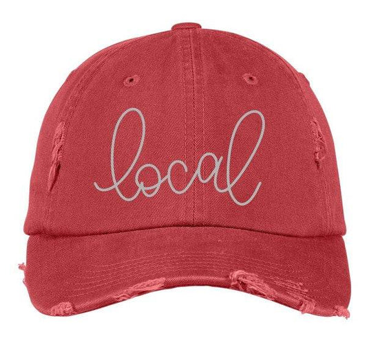 Local Distressed Embroidered Hat - Shop Style & More | Fresh Looks, Everyday Deals & Free Shipping