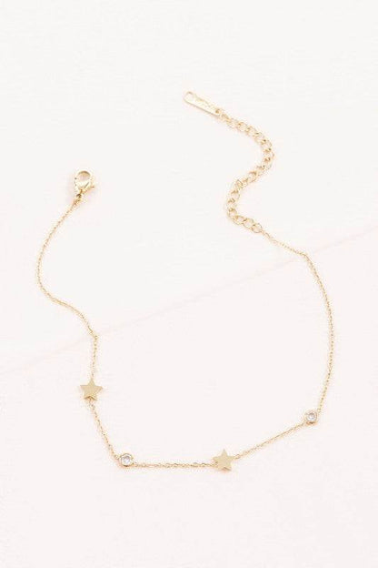 Starry Eyed Rhinestone Anklet - Shop Style & More | Fresh Looks, Everyday Deals & Free Shipping