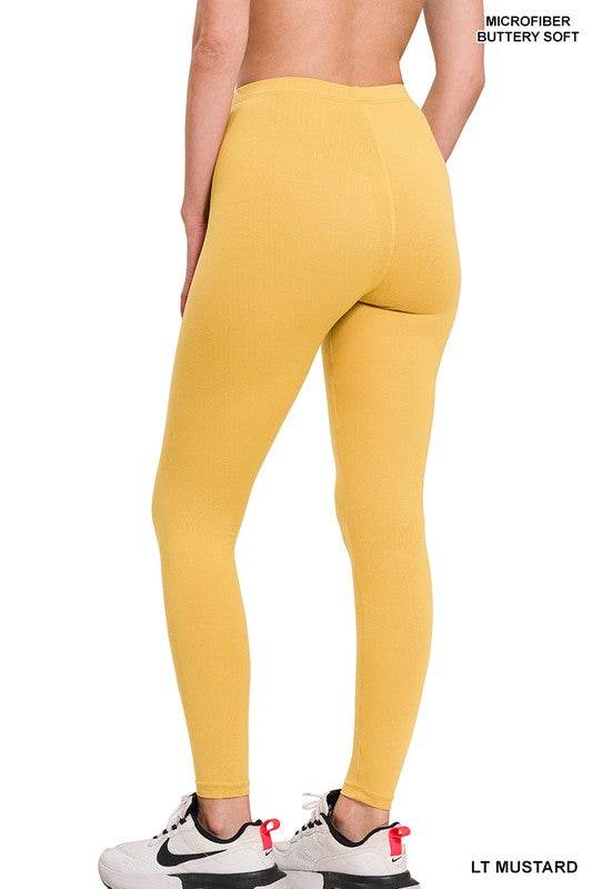 Premium Microfiber Full Length Leggings - Shop Style & More | Fresh Looks, Everyday Deals & Free Shipping