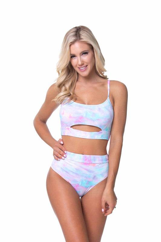 TIE DYE HIGH WAIST BIKINI SET - Shop Style & More | Fresh Looks, Everyday Deals & Free Shipping