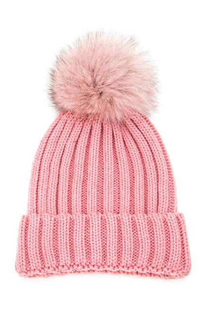 Raccoon Fur PomPom Beanie - Shop Style & More | Fresh Looks, Everyday Deals & Free Shipping