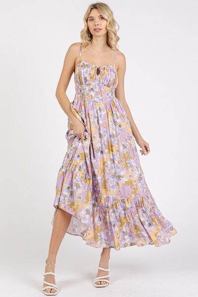 Mittoshop Floral Smocked Back Ruffled Hem Maxi Cami Dress - Shop Style & More | Fresh Looks, Everyday Deals & Free Shipping