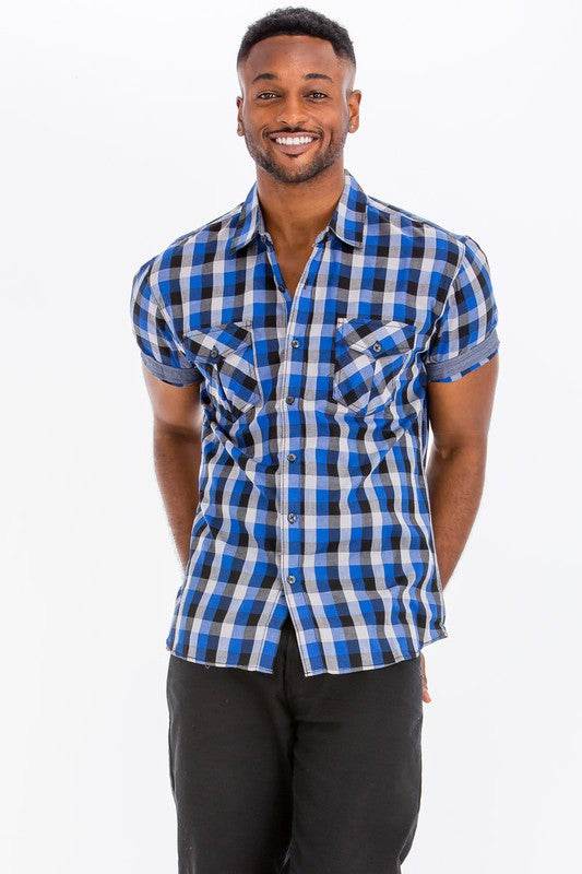 Mens Checkered Button Down Shirt - Shop Style & More | Fresh Looks, Everyday Deals & Free Shipping