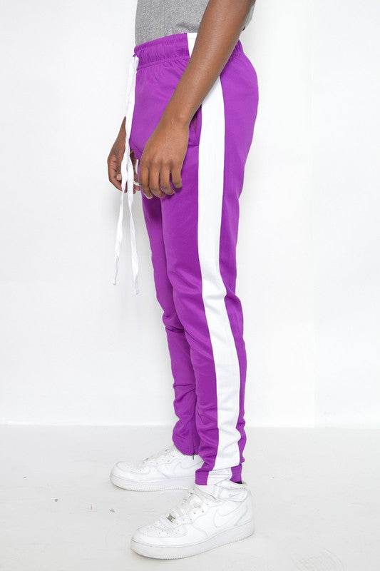 SLIM FIT SINGLE STRIPE TRACK PANT - Shop Style & More | Fresh Looks, Everyday Deals & Free Shipping