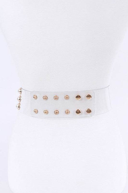 PLUS SIZE Pearl Studs Clear PVC Belt - Shop Style & More | Fresh Looks, Everyday Deals & Free Shipping