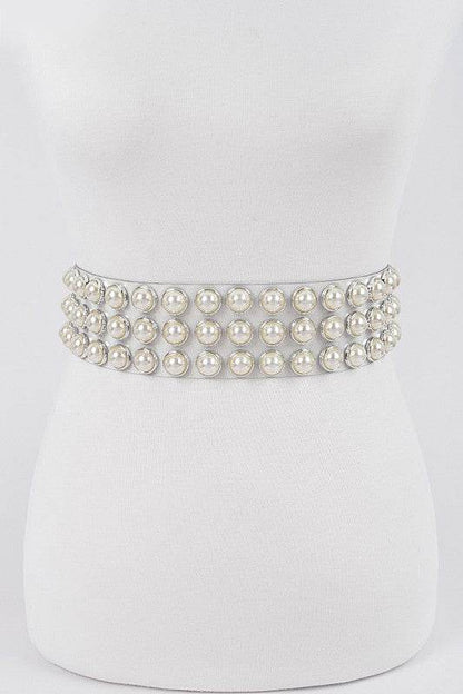 PLUS SIZE Pearl Studs Clear PVC Belt - Shop Style & More | Fresh Looks, Everyday Deals & Free Shipping
