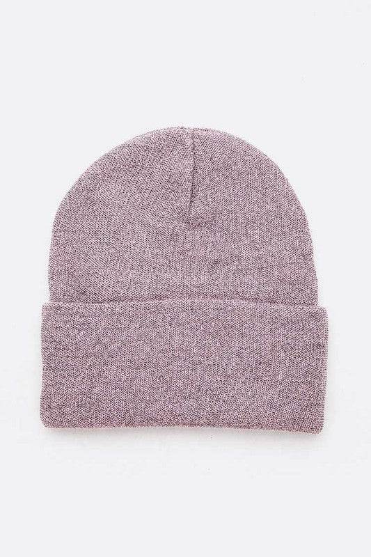 Metallic Basic Knit Cuffed Beanie Set - Shop Style & More | Fresh Looks, Everyday Deals & Free Shipping