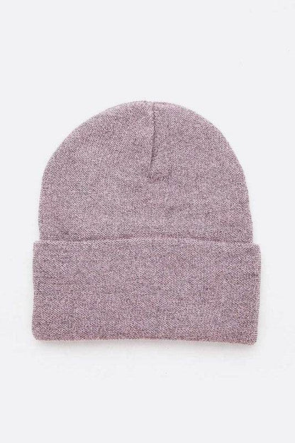 Metallic Basic Knit Cuffed Beanie Set - Shop Style & More | Fresh Looks, Everyday Deals & Free Shipping