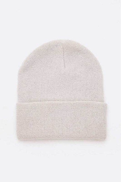 Metallic Basic Knit Cuffed Beanie Set - Shop Style & More | Fresh Looks, Everyday Deals & Free Shipping