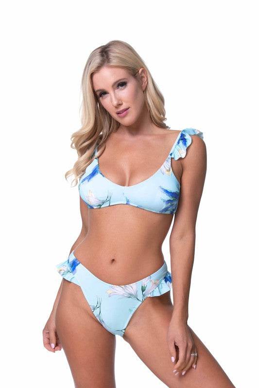 FLORAL RUFFLED BIKINI SET - Shop Style & More | Fresh Looks, Everyday Deals & Free Shipping