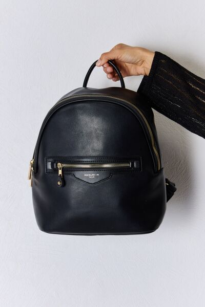 David Jones PU Leather Backpack Bags