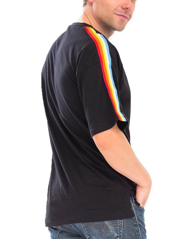 RAINBOW TAPE SHORT SLEEVE TSHIRT - Shop Style & More | Fresh Looks, Everyday Deals & Free Shipping