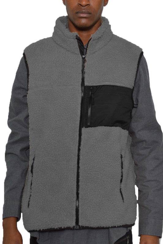 Padded Sherpa Fleece Vest - Shop Style & More | Fresh Looks, Everyday Deals & Free Shipping