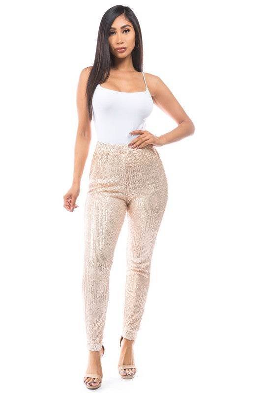 SEXY SEQUIN CASUAL PANTS - Shop Style & More | Fresh Looks, Everyday Deals & Free Shipping