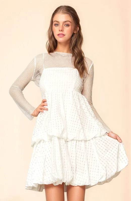 Davi & Dani Checker Print Side Pockets Textured Mini Dress - Shop Style & More | Fresh Looks, Everyday Deals & Free Shipping