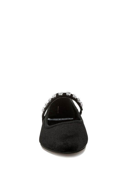Aralia Velvet Mary Jane Ballerinas - Shop Style & More | Fresh Looks, Everyday Deals & Free Shipping