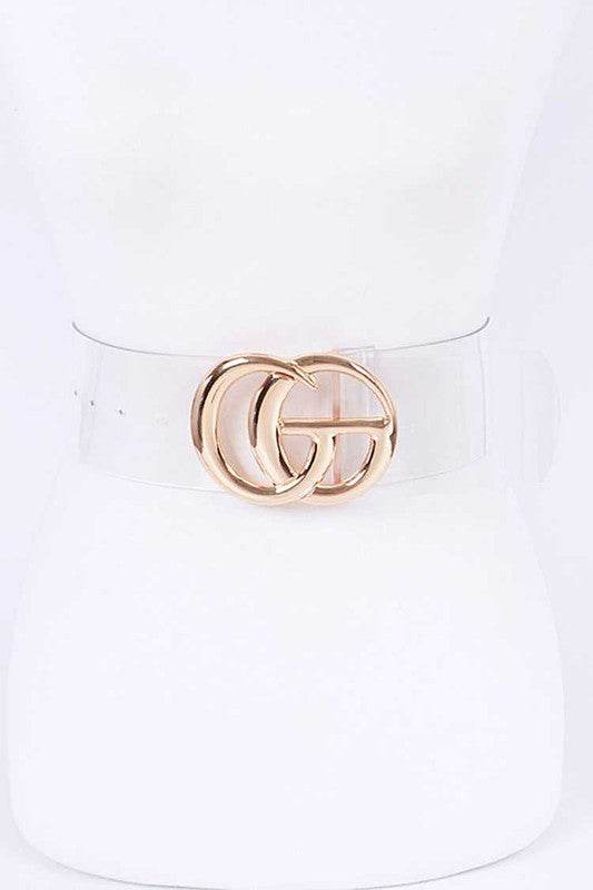 Plus Size Logo Clear PVC Belt - Shop Style & More | Fresh Looks, Everyday Deals & Free Shipping