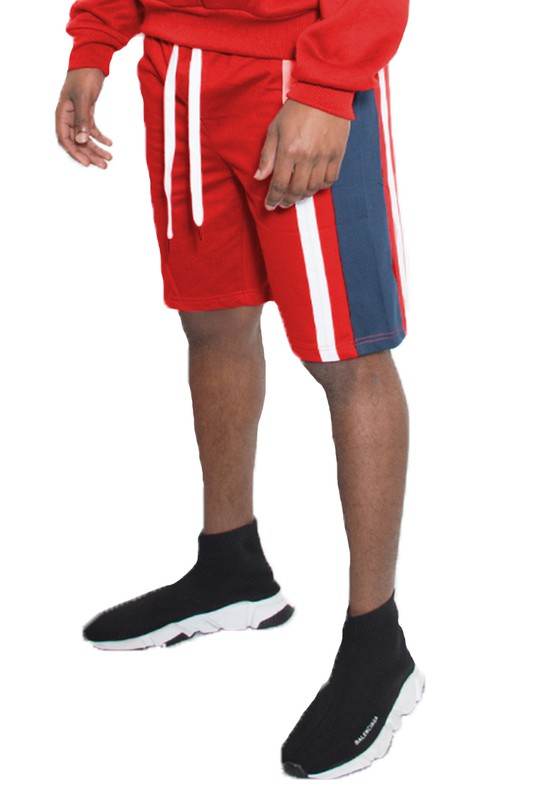 Weiv Mens Color Block Stripe Sweat Shorts - Shop Style & More | Fresh Looks, Everyday Deals & Free Shipping
