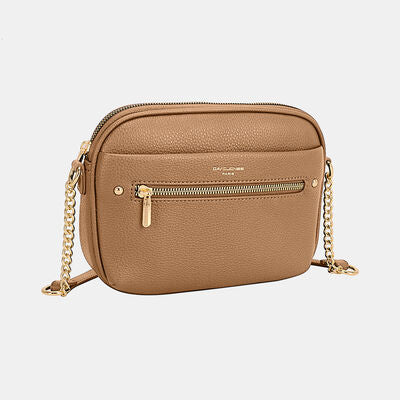 David Jones Chain Detail Small Crossbody Bag D.Camel One Size Bags