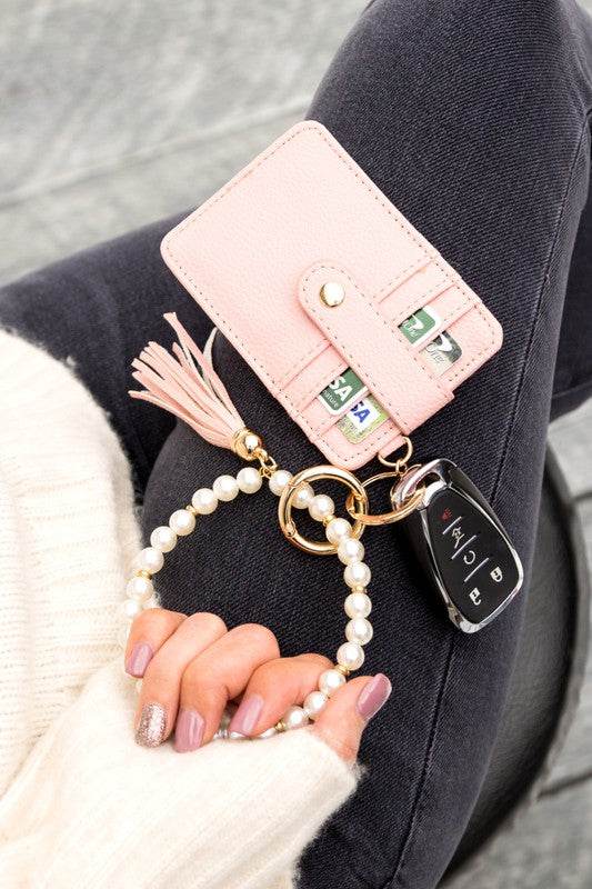 Pearl Key Ring Wallet Bracelet - Shop Style & More | Fresh Looks, Everyday Deals & Free Shipping