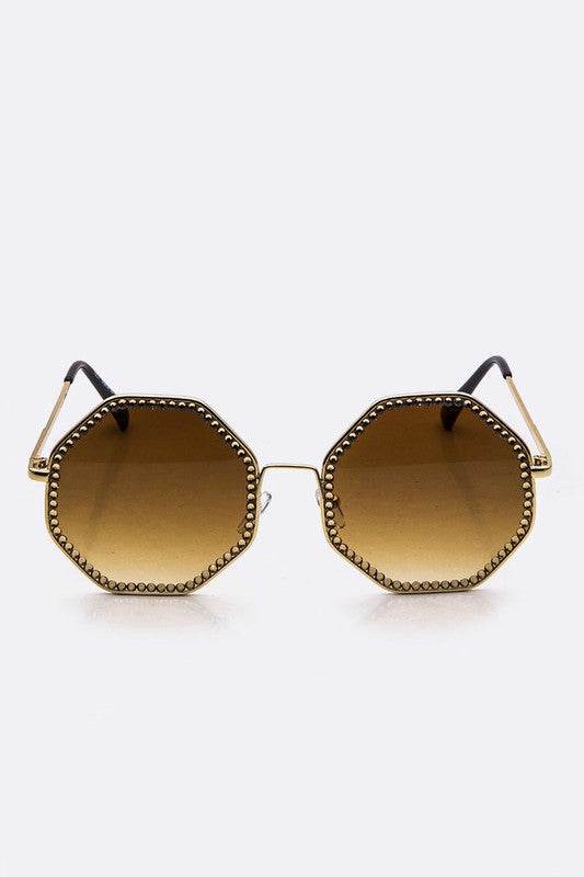 Austrian Crystal Octagon Oversize Sunglasses - Shop Style & More | Fresh Looks, Everyday Deals & Free Shipping