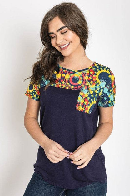 Medallion Front Pocket Tunic - Shop Style & More | Fresh Looks, Everyday Deals & Free Shipping