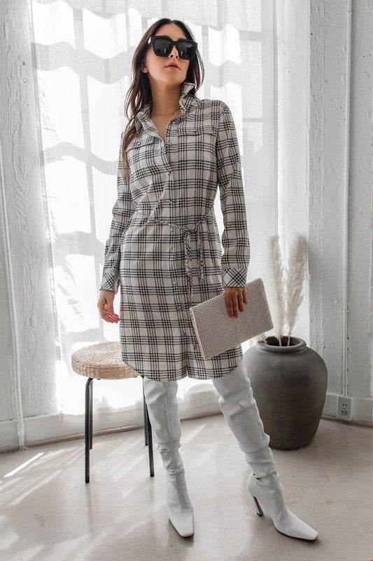 Rodeo Plaid Print Button Shirt Midi Dress - Shop Style & More | Fresh Looks, Everyday Deals & Free Shipping