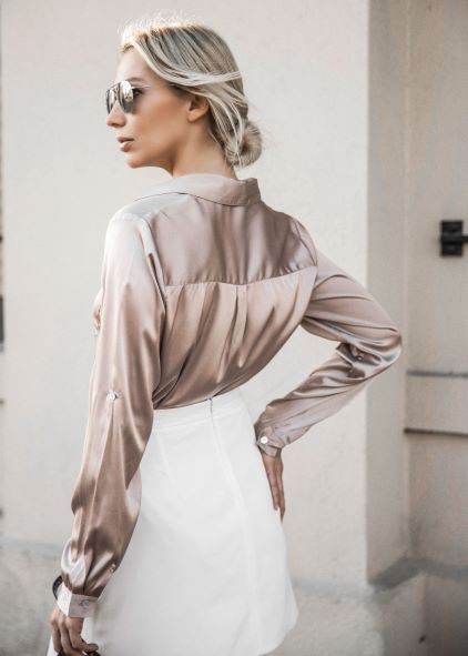 White Button Front Layered Asymmetrical Mini Skirt - Shop Style & More | Fresh Looks, Everyday Deals & Free Shipping